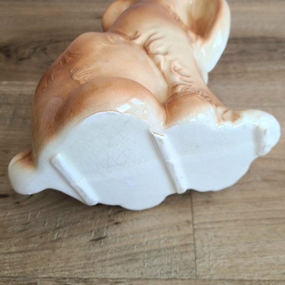 Vintage ceramic dog planter. Home decor. - Picture 7 of 7